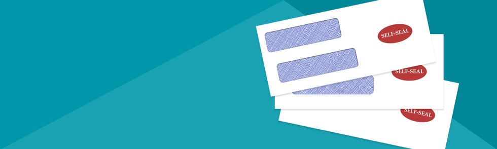 Secure confidential information with tinted self-seal envelopes.